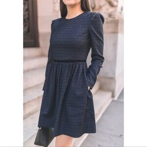 Gal Meets Glam Callie Dark Green Long Sleeve Dress size 2